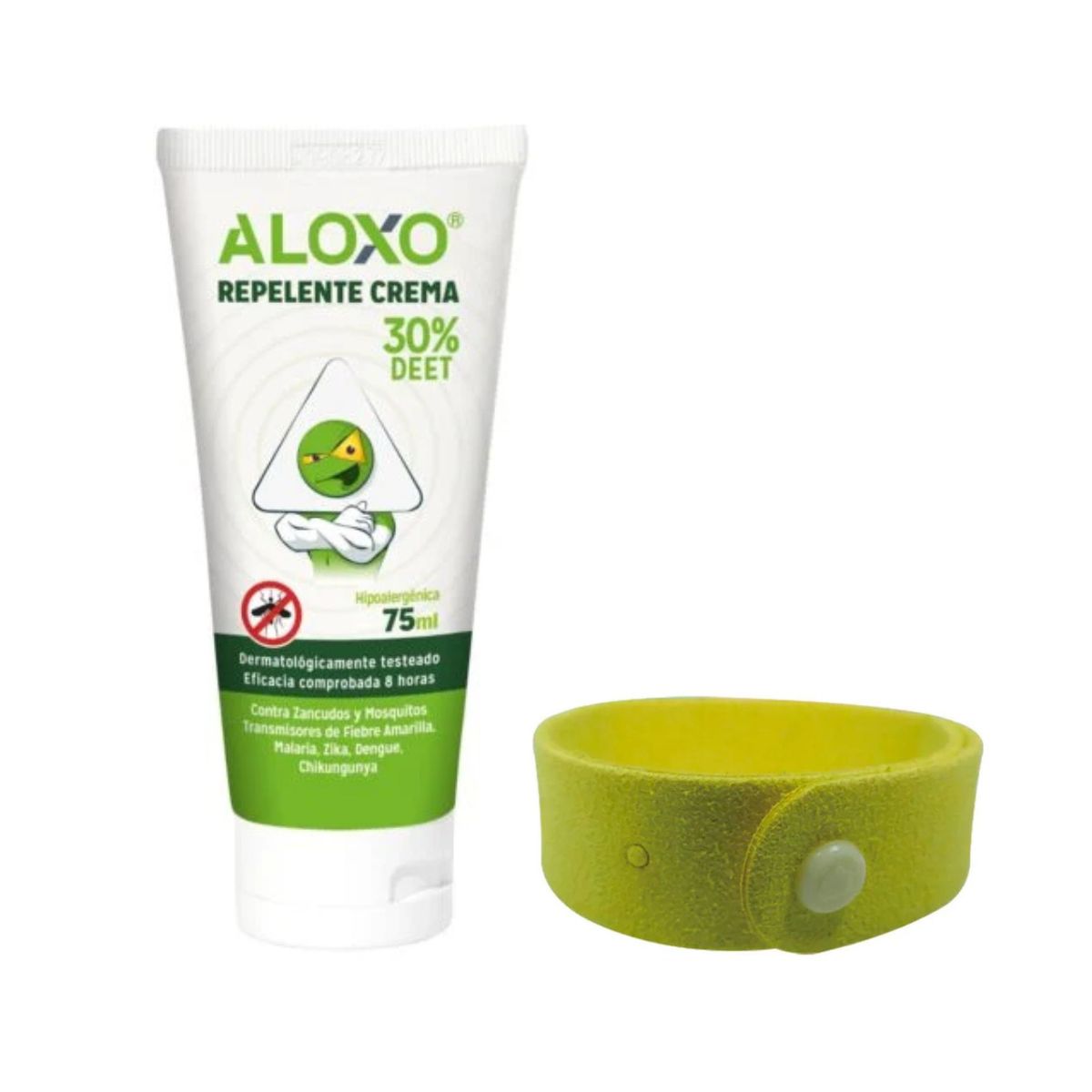 Kit Repelente Viajero Apto Cabina - Crema + Pulsera Microfibra