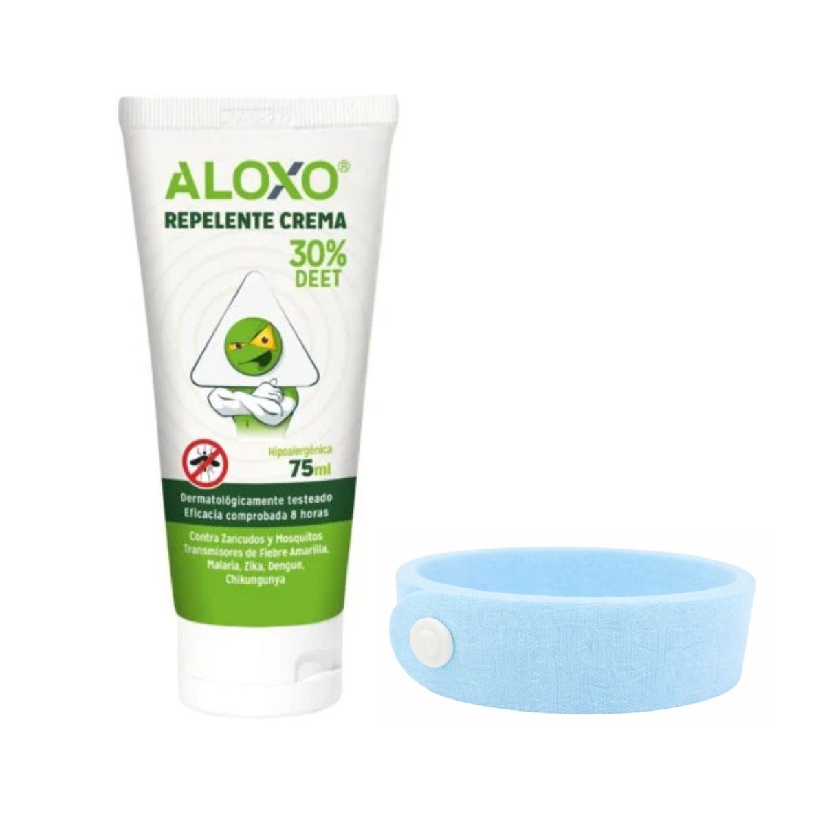 Kit Repelente Viajero Apto Cabina - Crema + Pulsera Microfibra