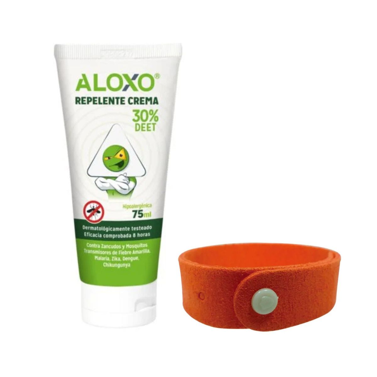 Kit Repelente Viajero Apto Cabina - Crema + Pulsera Microfibra