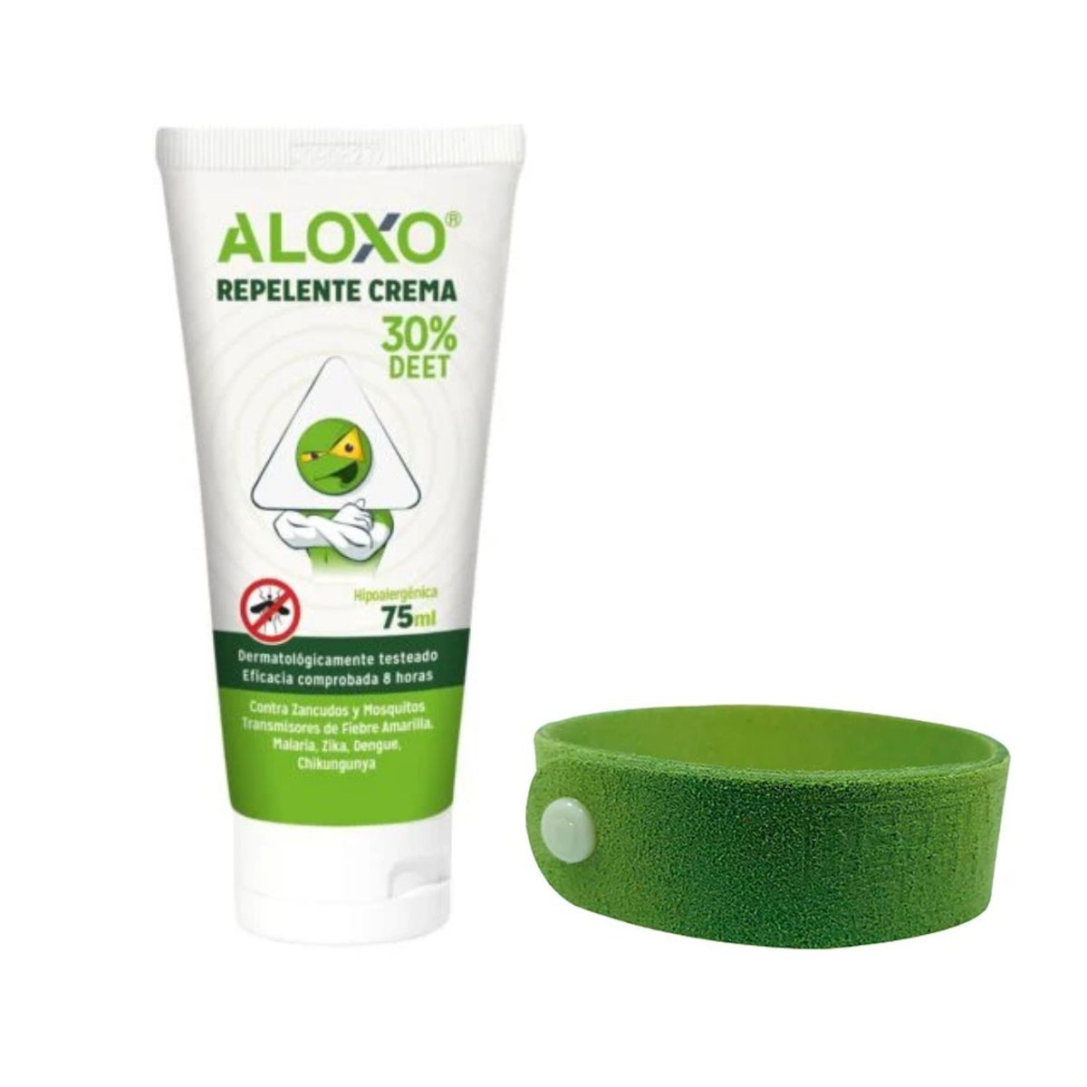 Kit Repelente Viajero Apto Cabina - Crema + Pulsera Microfibra