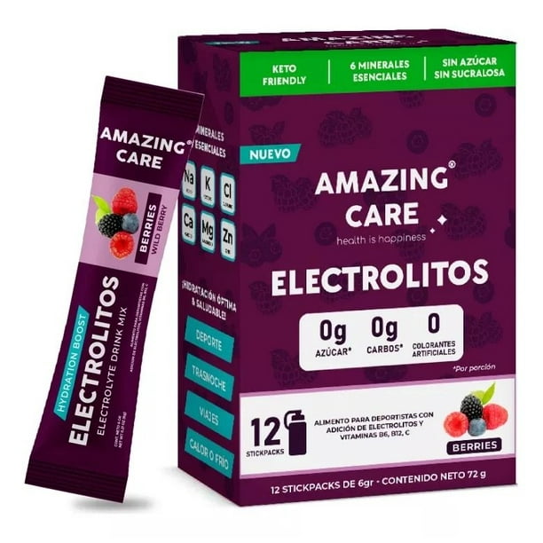 Pack de 12 sobres de electrolitos/ bebida hidratante sabor berries - Pilgrim Tienda para viajeros