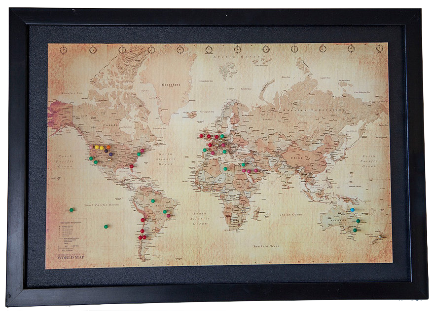 MAPA PINS MUNDI CHICO MARCO NEGRO
