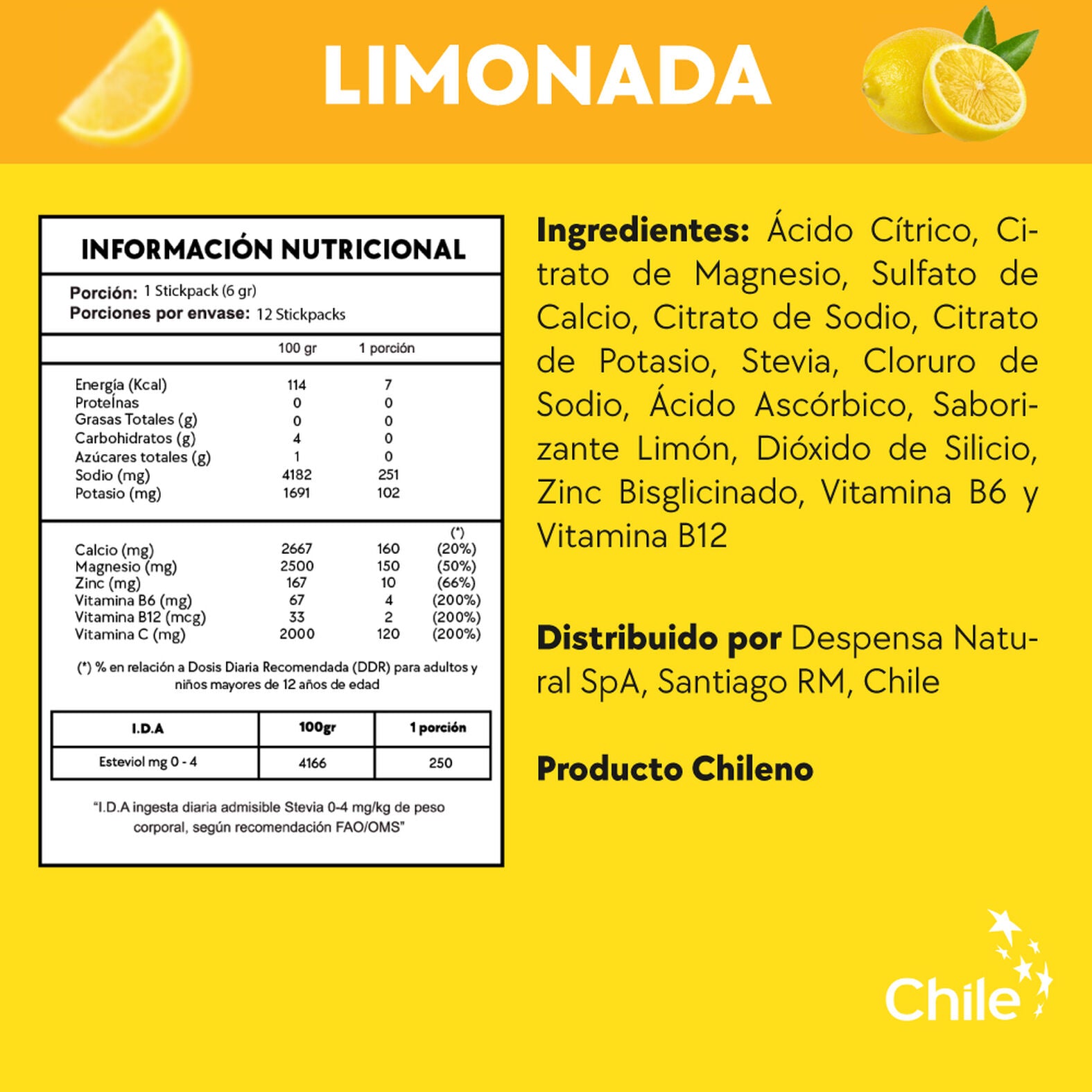 ELECTROLITOS HIDRATANTES VIAJES/JET LAG SABOR LIMONADA (1 SOBRE) - Pilgrim Tienda para viajeros