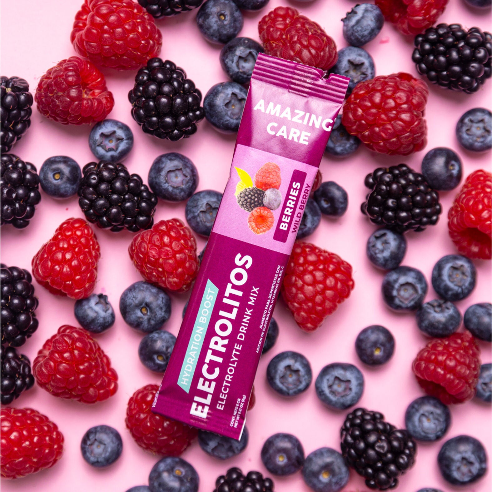 Pack de 12 sobres de electrolitos/ bebida hidratante sabor berries - Pilgrim Tienda para viajeros