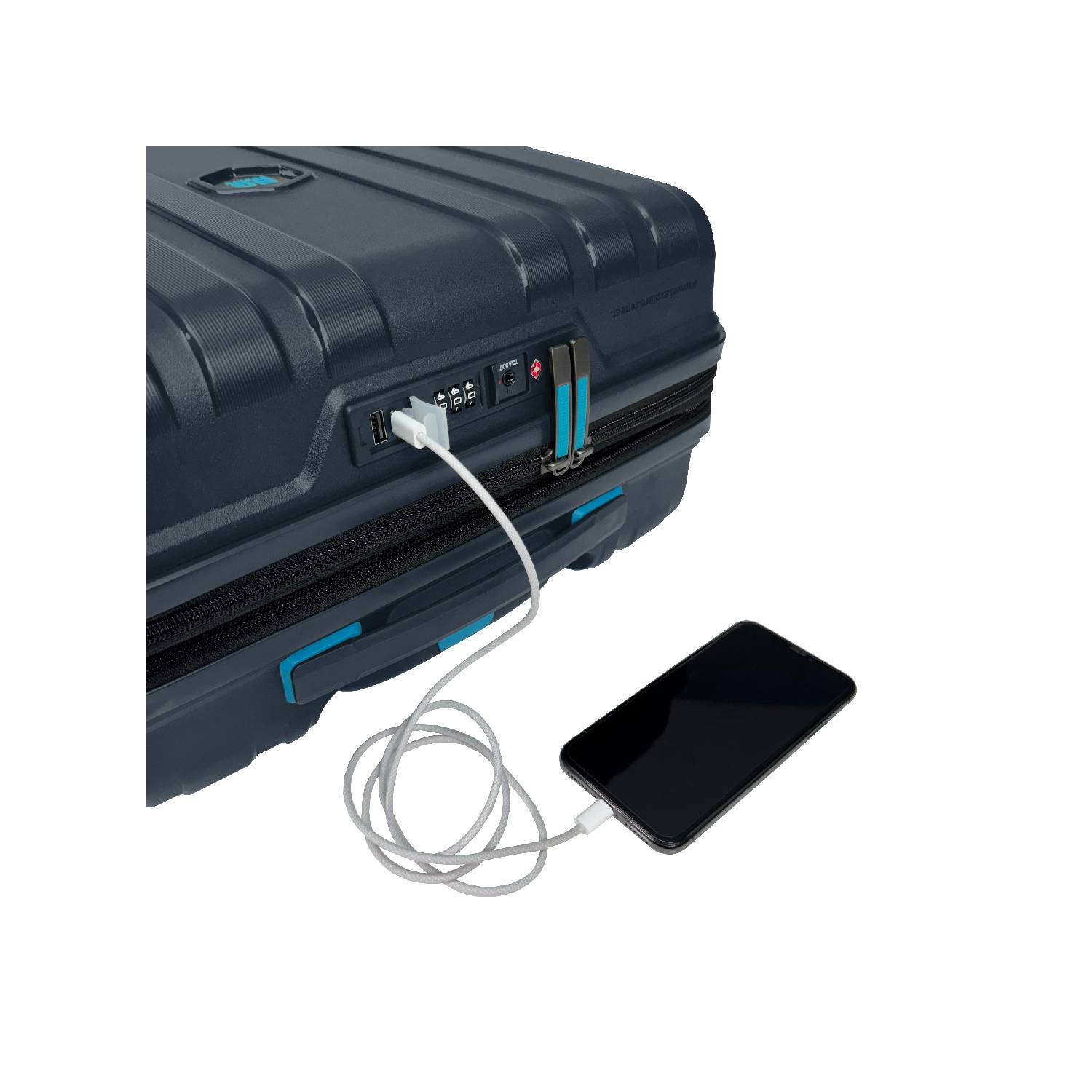 set de maletas livianas resistentes expandibles calidad alemana puerto USB resistente al agua candado TSA