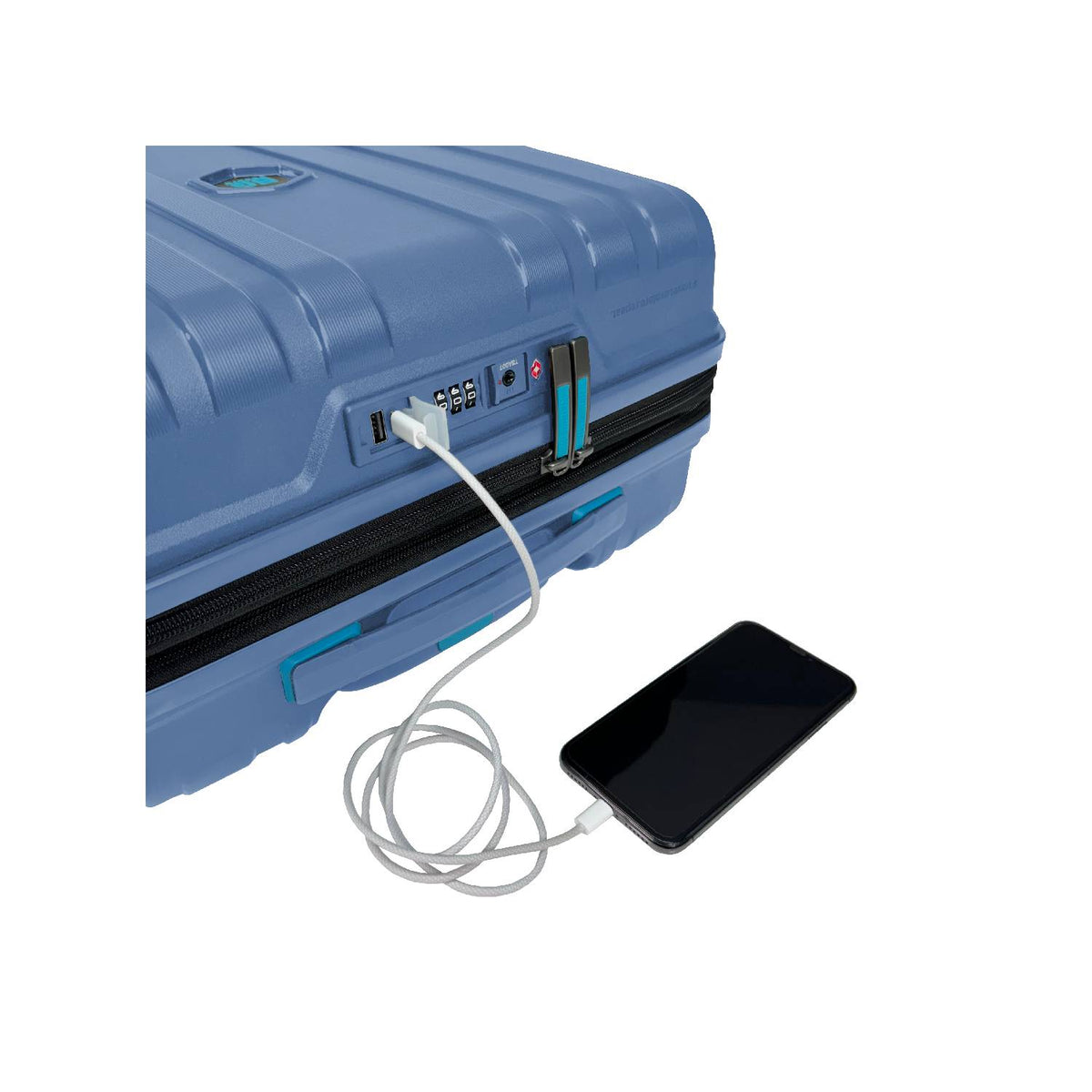 set de maletas livianas resistentes expandibles calidad alemana puerto USB resistente al agua candado TSA