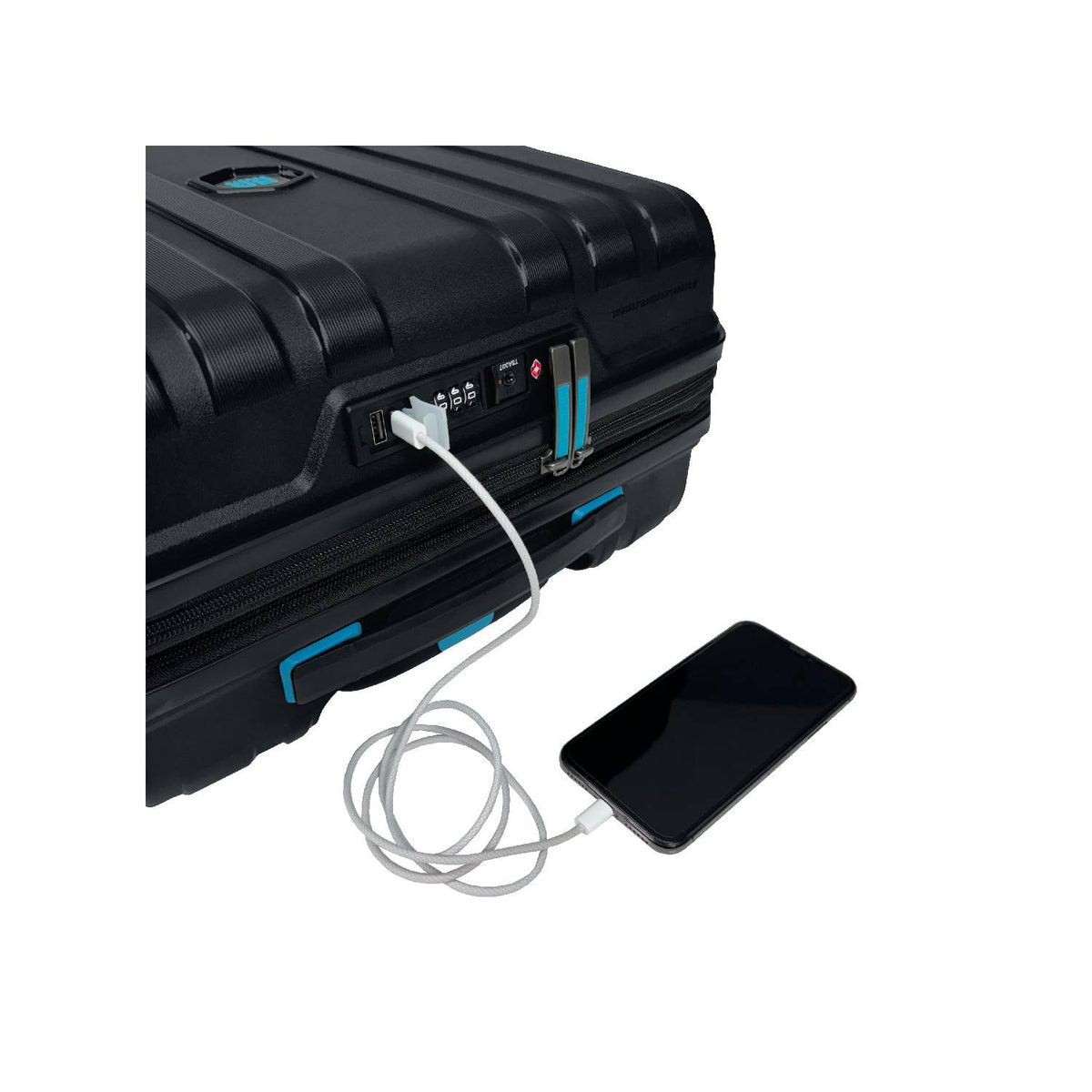set de maletas livianas resistentes expandibles calidad alemana puerto USB resistente al agua candado TSA