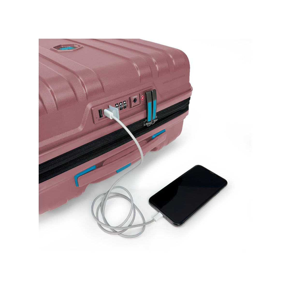 set de maletas livianas resistentes expandibles calidad alemana puerto USB resistente al agua candado TSA