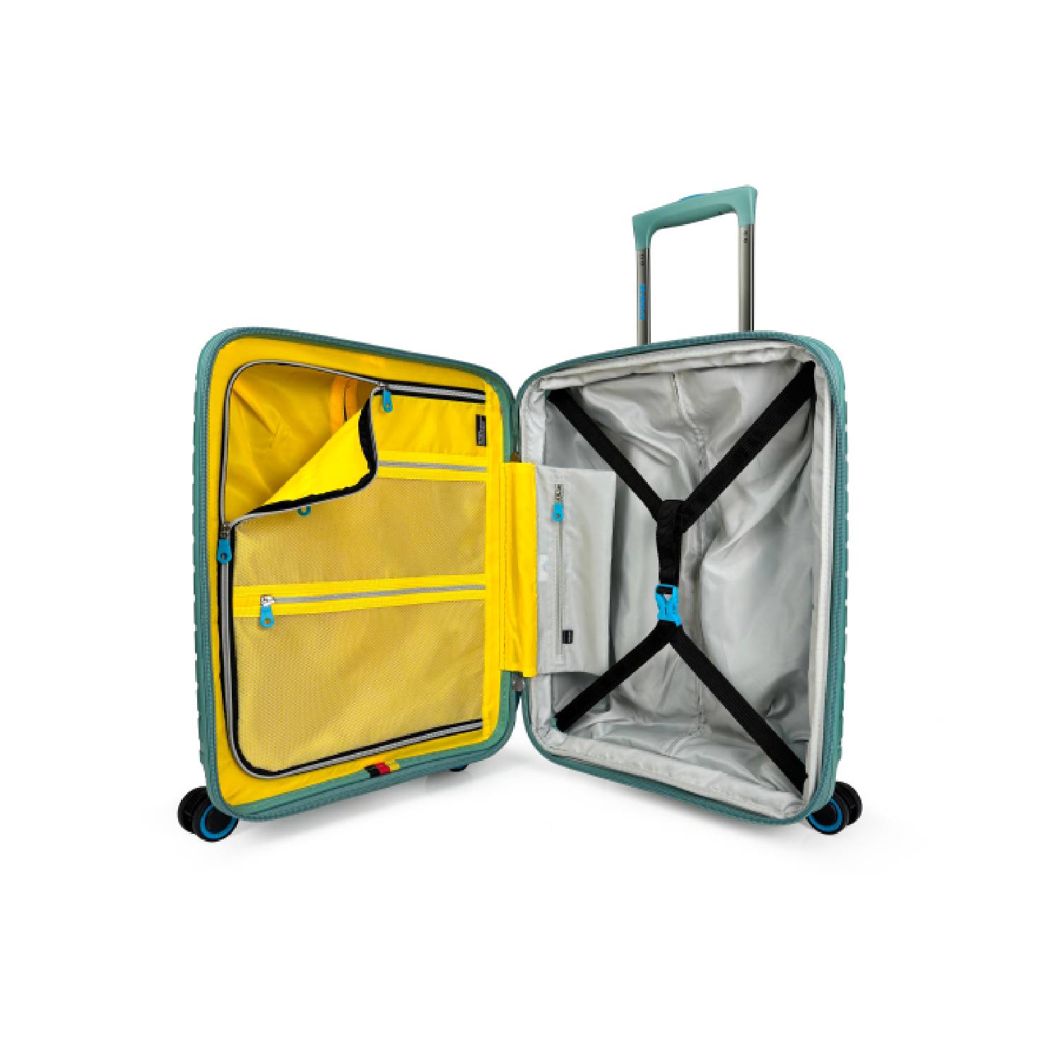 maleta de cabina 10 kgs liviana resistente con candado TSA con doble cierre de seguridad ruedas con giro 360 calidad alemana