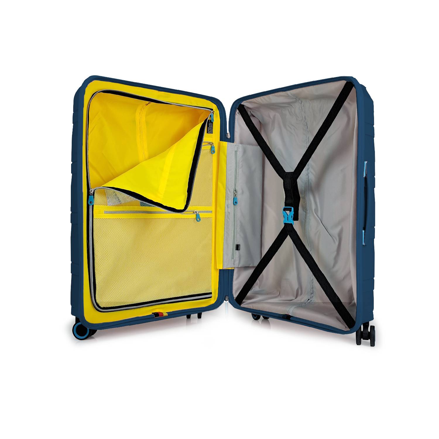 maleta de cabina 10 kgs liviana resistente con candado TSA con doble cierre de seguridad ruedas con giro 360 calidad alemana