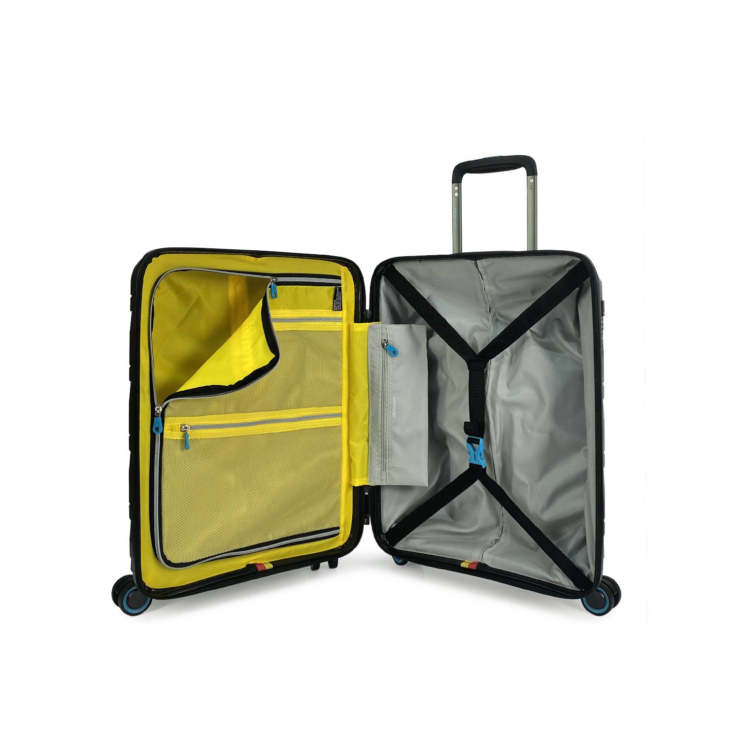 maleta de cabina 10 kgs liviana resistente con candado TSA con doble cierre de seguridad ruedas con giro 360 calidad alemana
