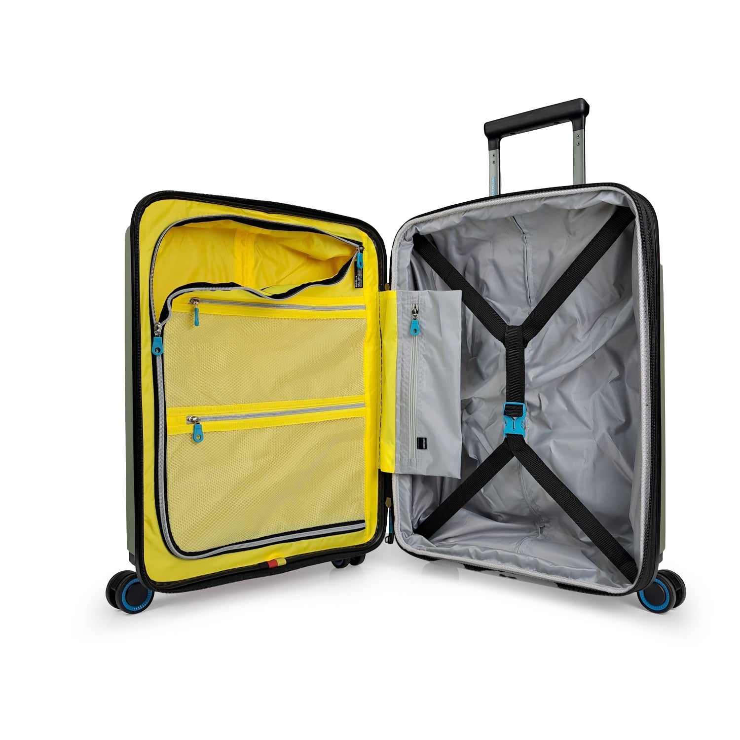 maleta de cabina 10 kgs liviana resistente con candado TSA ruedas con giro 360 calidad alemana