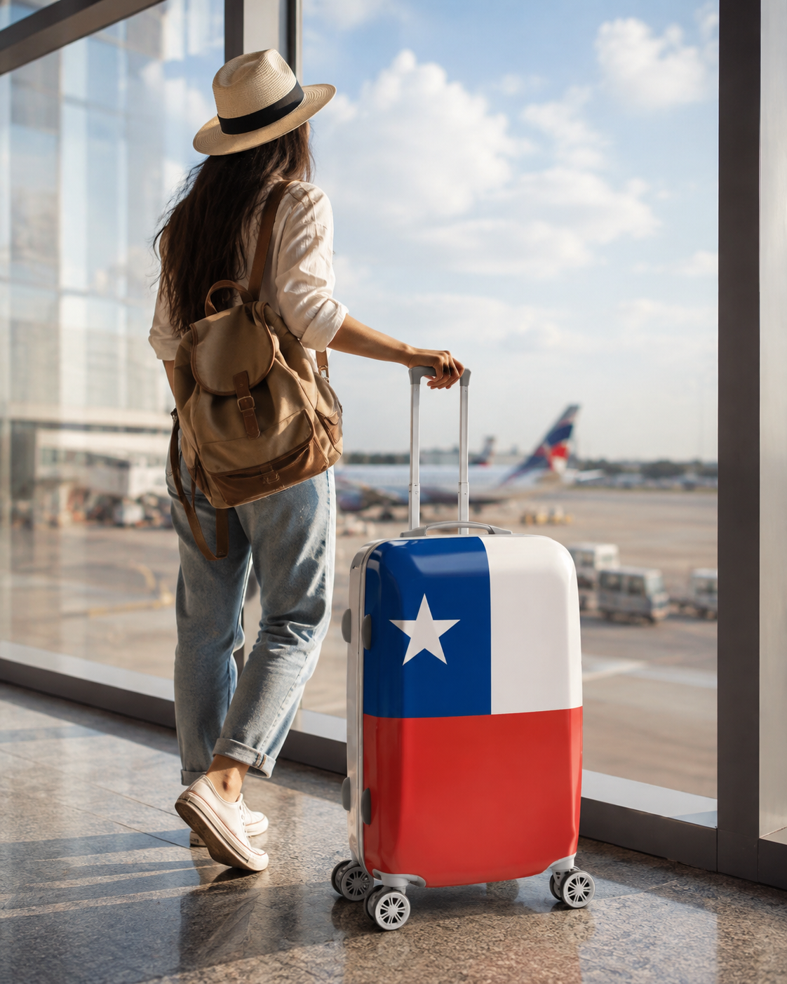 Funda Cubre Maleta Diseño Chile