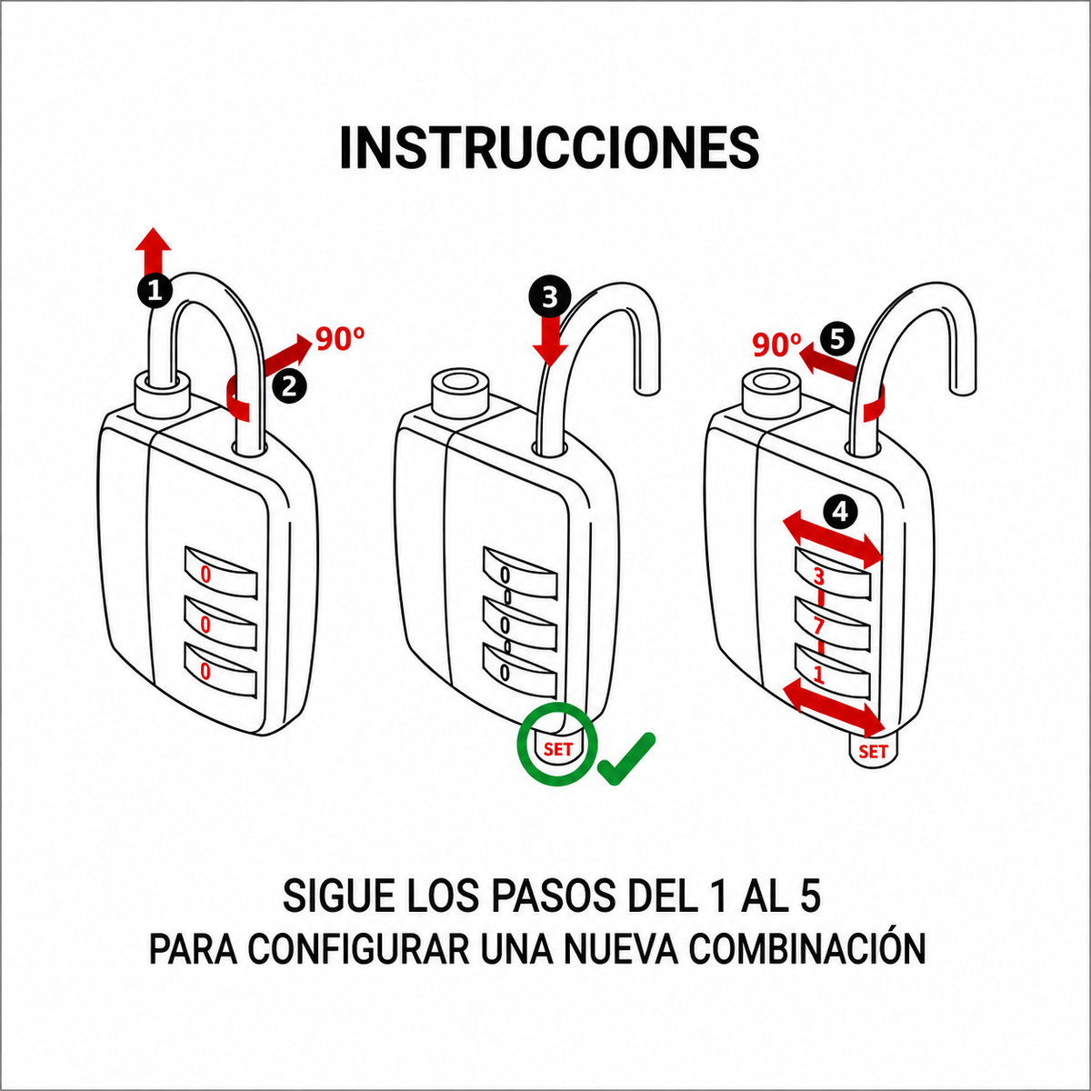 Par de Candados TSA con Clave - Pilgrim Tienda para viajeros