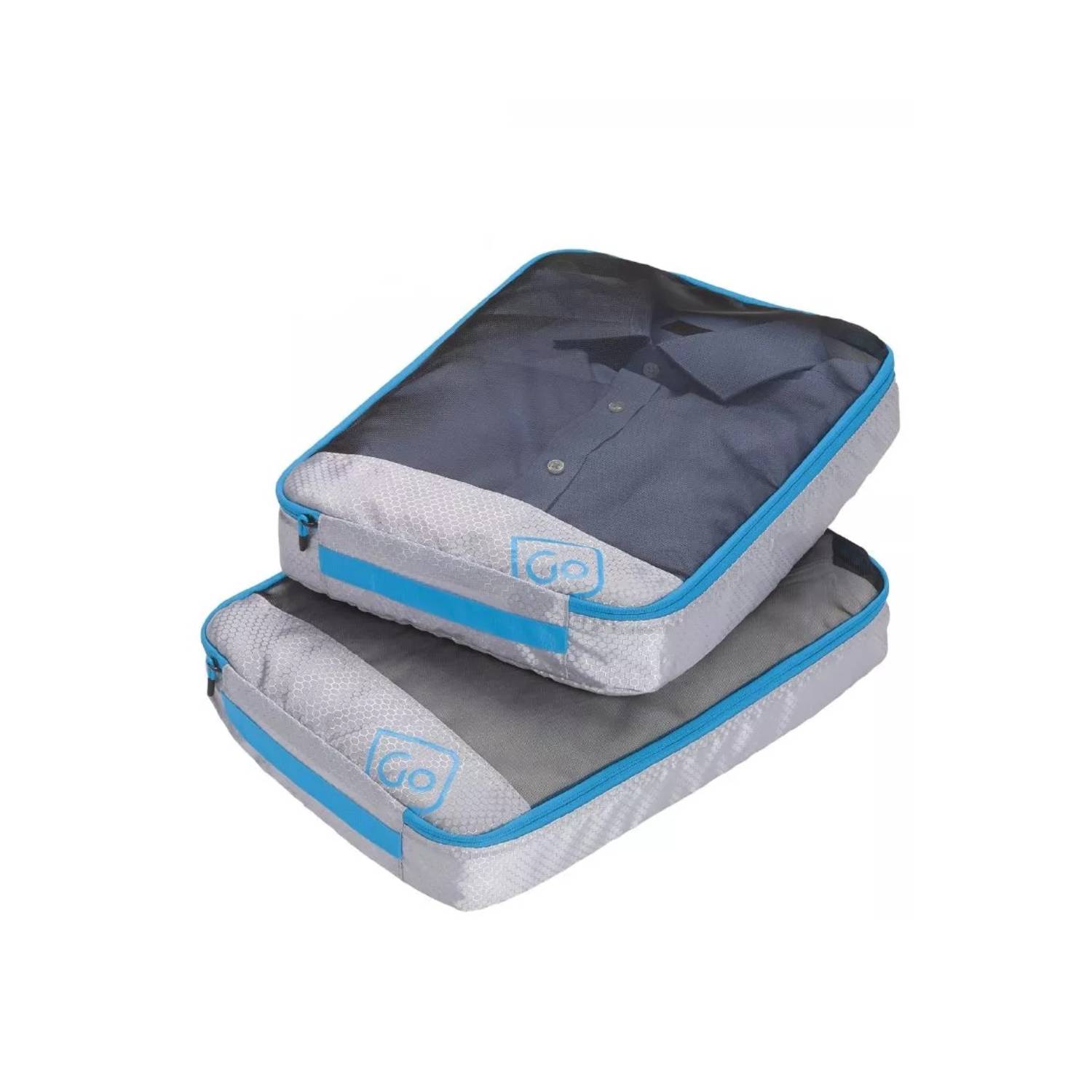 NEW 2 CUBOS ORGANIZADORES DE EQUIPAJE AZUL