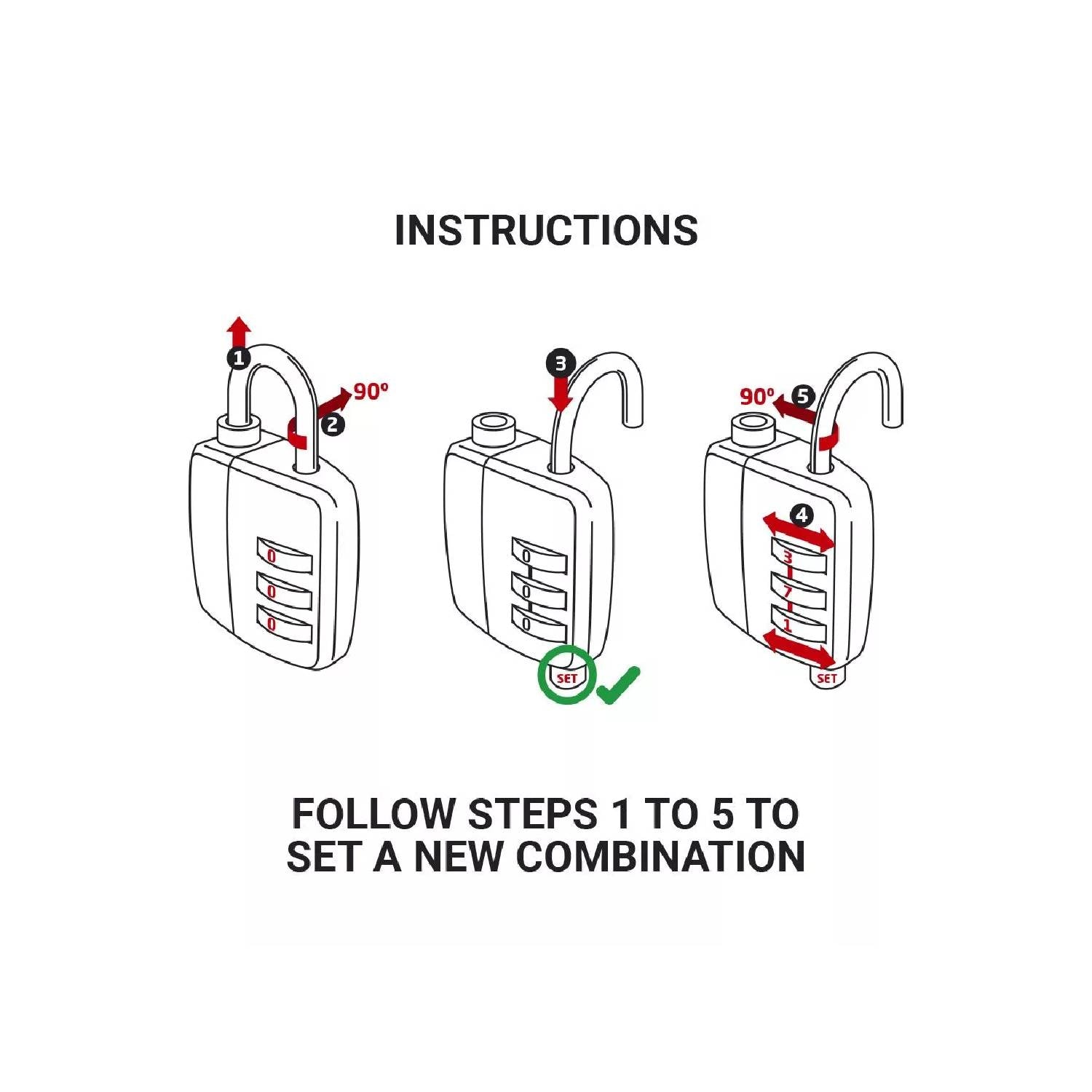 PAR DE CANDADOS TSA CON CLAVE