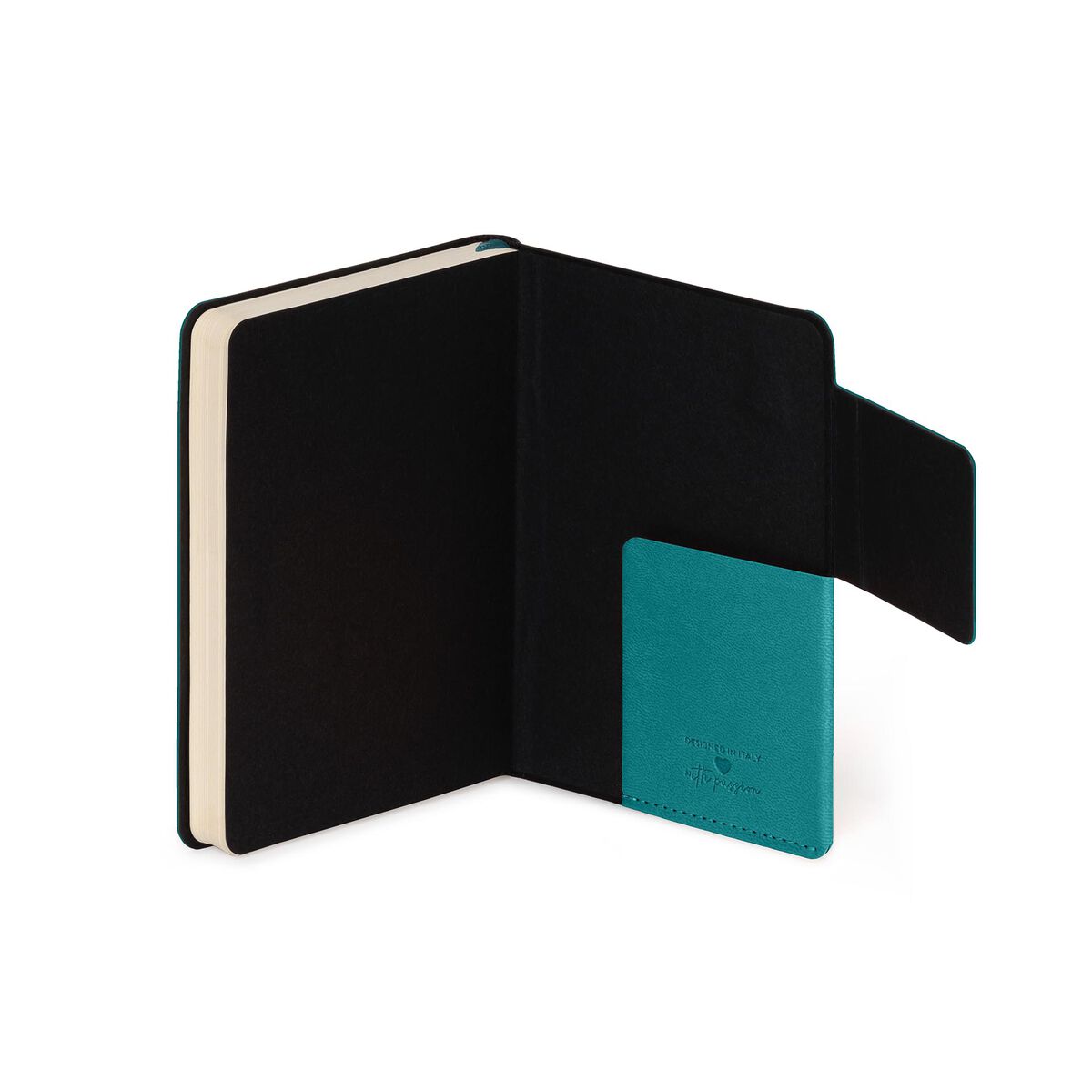 Libreta/ Bitácora de Viaje Legami color petróleo | 192 Páginas de líneas, Tapa Dura - Pilgrim Tienda para viajeros