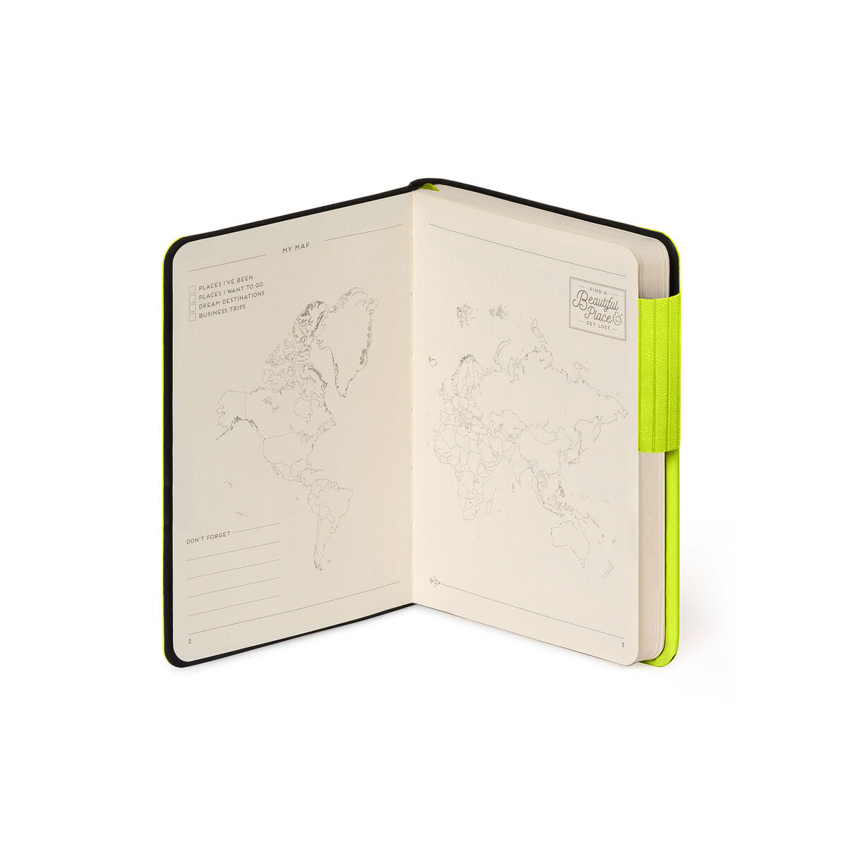 Libreta/ Bitácora de Viaje Legami | 192 Páginas de líneas, Tapa Dura - Pilgrim Tienda para viajeros