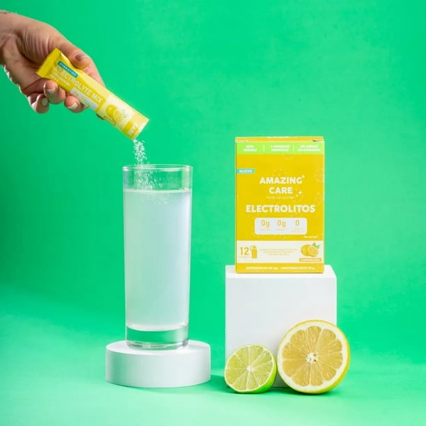 Pack de 12 sobres de electrolitos/ bebida hidratante sabor limonada - Pilgrim Tienda para viajeros