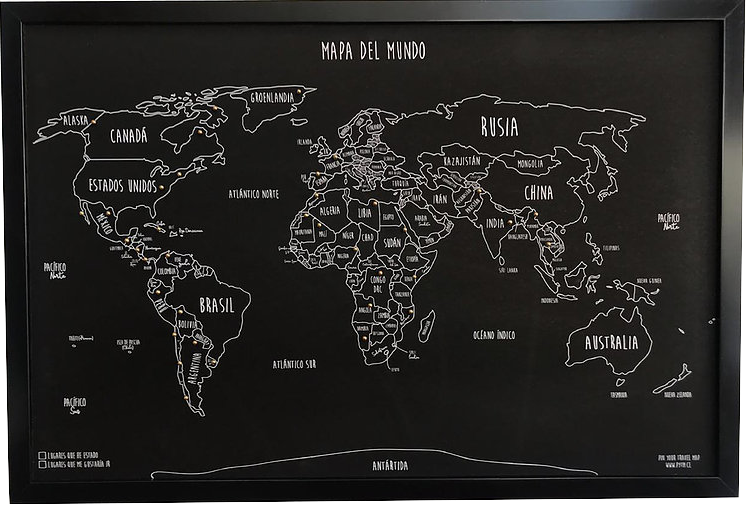 SKETCH MAP PINEABLE NEGRO MARCO NEGRO
