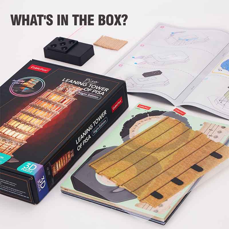 PUZZLE 3D LED TORRE DE PISA NIGHT EDITION - Pilgrim Tienda para viajeros