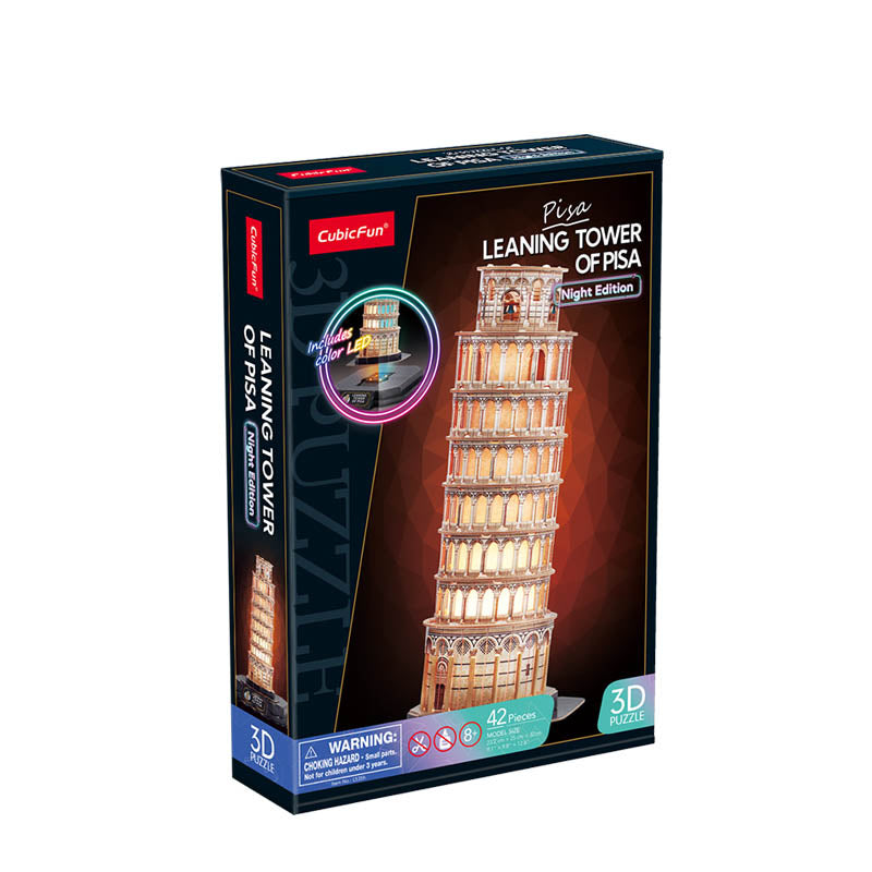 PUZZLE 3D LED TORRE DE PISA NIGHT EDITION - Pilgrim Tienda para viajeros