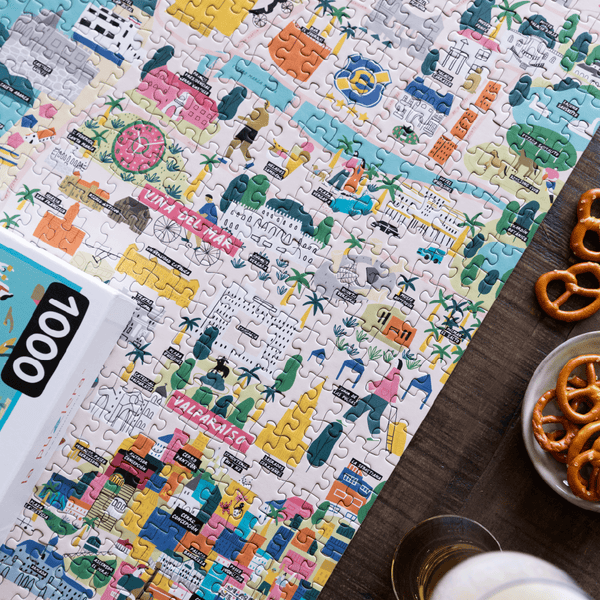 PUZZLE MAPA VALPARAISO/ VIÑA 1000 PIEZAS