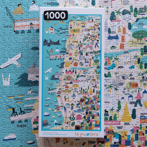 PUZZLE MAPA VALPARAISO/ VIÑA 1000 PIEZAS