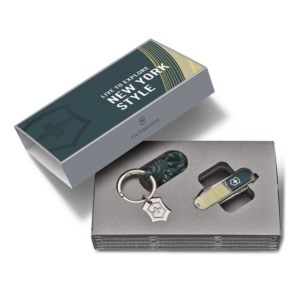 SET REGALO NAVAJA CLASSIC VICTORINOX NEW YORK STYLE - Pilgrim Tienda para viajeros
