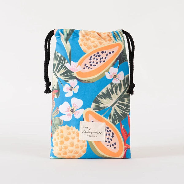 Toalla playa microfibra 90X180cms Tahití Azul