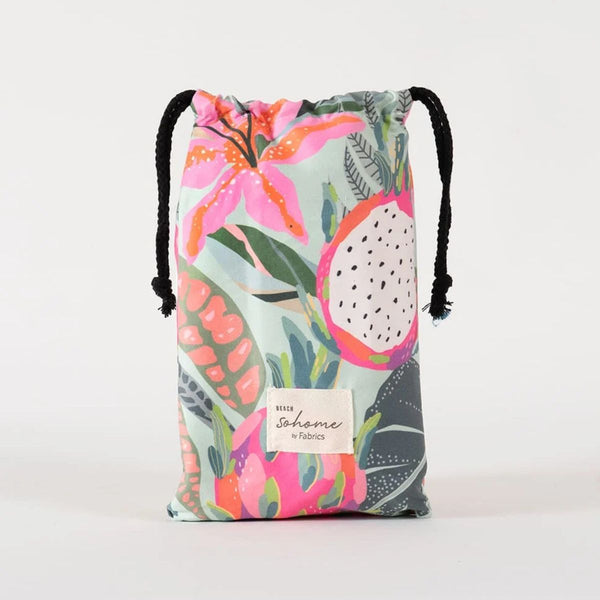 Toalla playa microfibra 90X180cms Frutal Verde