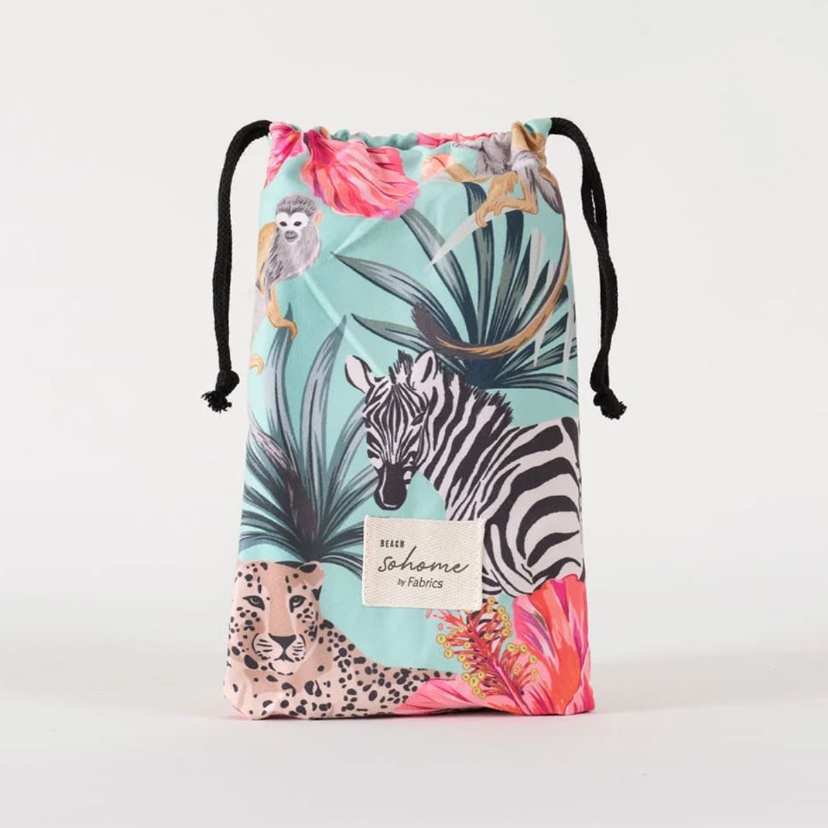 Toalla playa microfibra 90X180cms Africa Turquesa