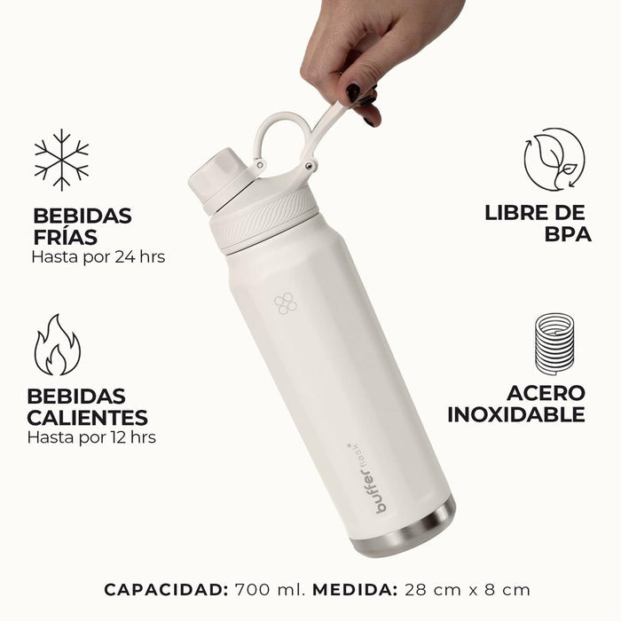 BOTELLA TERMICA BUFFER PAINE 750 ML 2 TAPAS - Pilgrim Tienda para viajeros