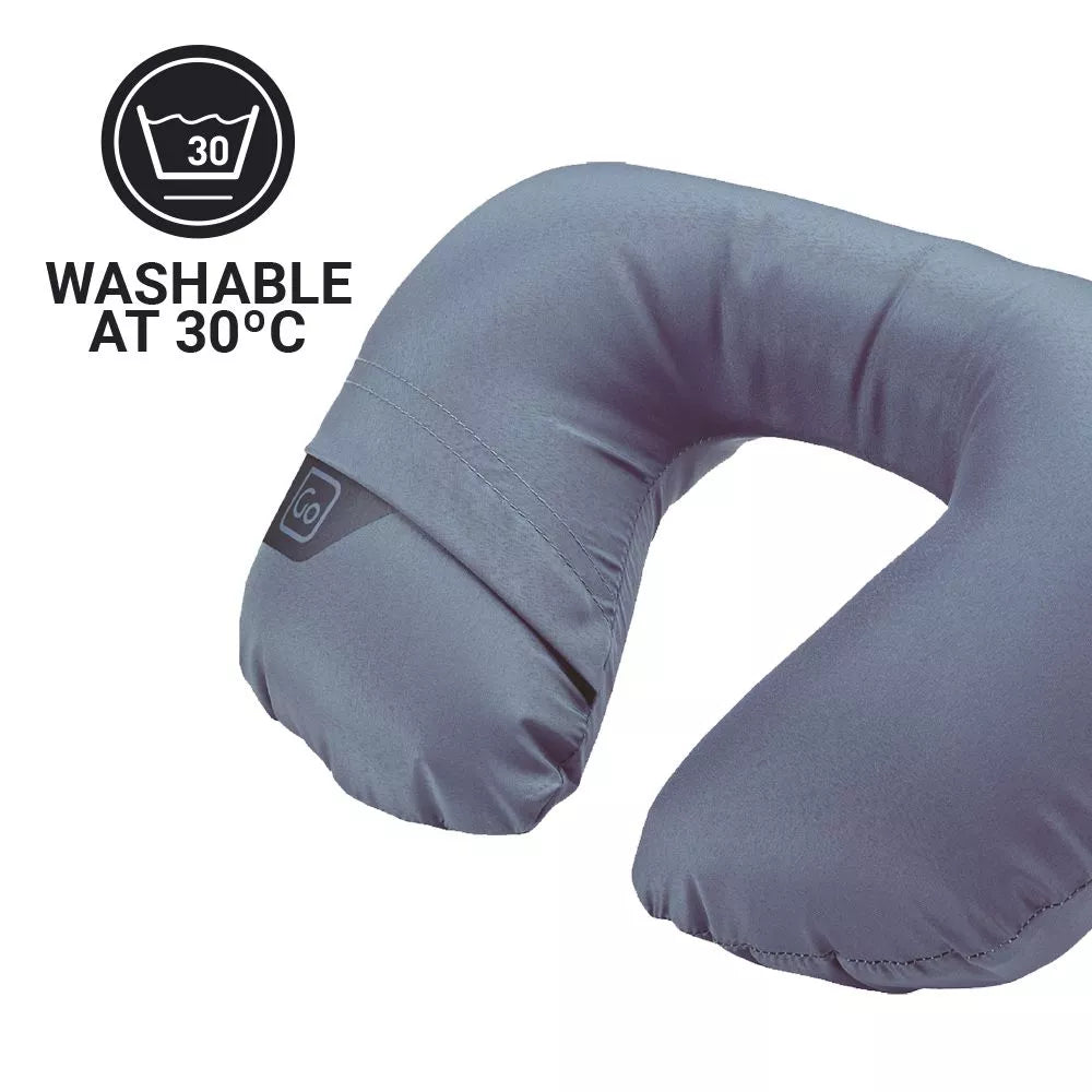 ALMOHADA INFLABLE FUNDA REMOVIBLE - AZUL