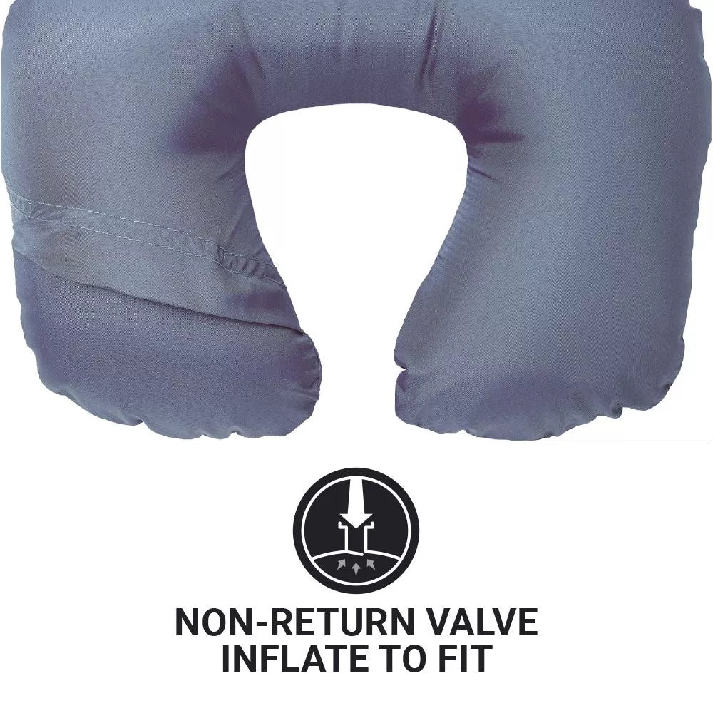 ALMOHADA INFLABLE FUNDA REMOVIBLE - AZUL