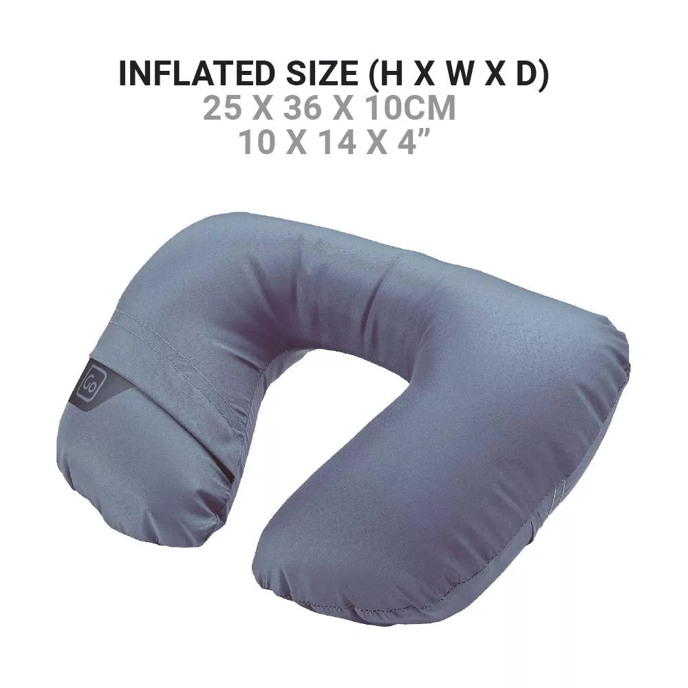 ALMOHADA INFLABLE FUNDA REMOVIBLE - AZUL