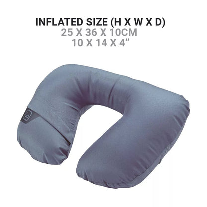 ALMOHADA INFLABLE FUNDA REMOVIBLE - AZUL