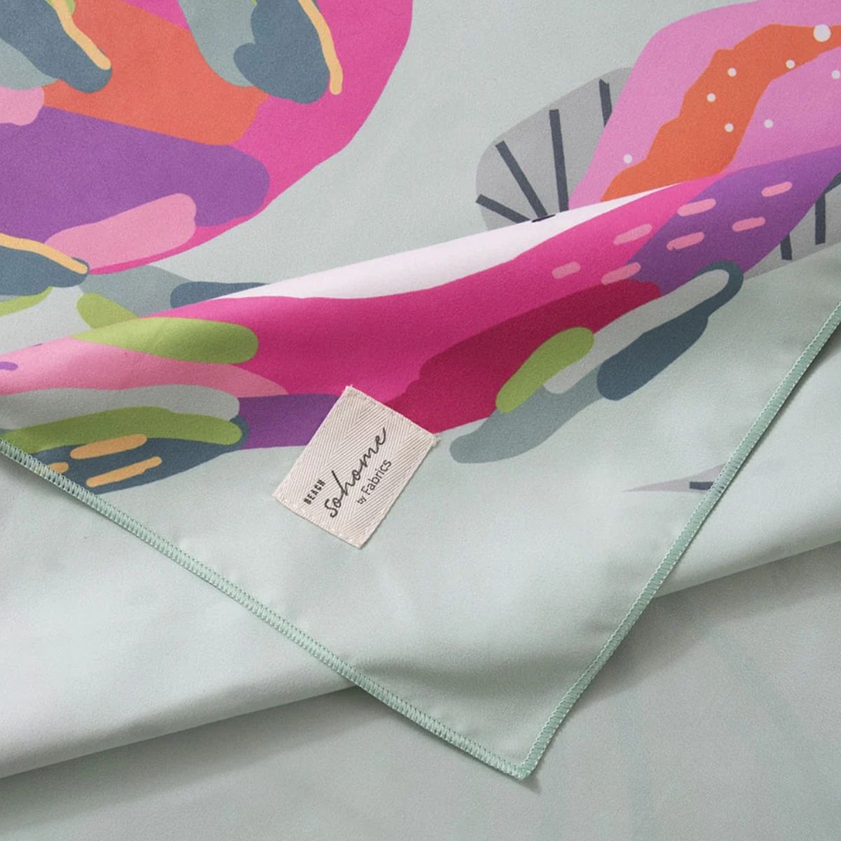 Toalla playa microfibra 90X180cms Frutal Verde