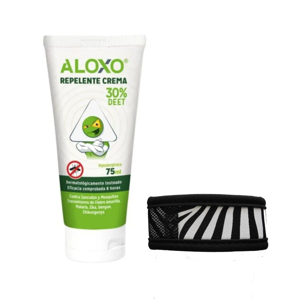 Kit Repelente Viajero Apto Cabina - Crema + Pulsera con DIseños