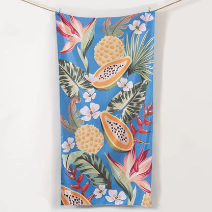 Toalla playa microfibra 90X180cms Tahití Azul