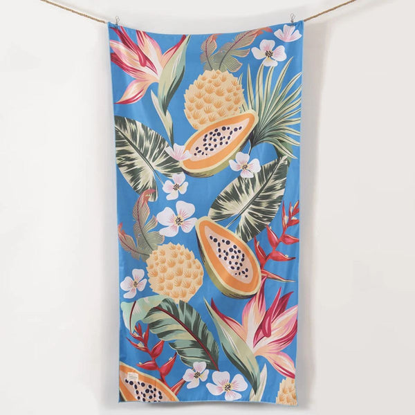 Toalla playa microfibra 90X180cms Tahití Azul