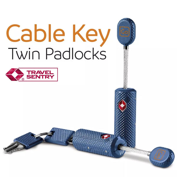 Par de Candados TSA con Cable de acero y Llaves - Pilgrim Tienda para viajeros