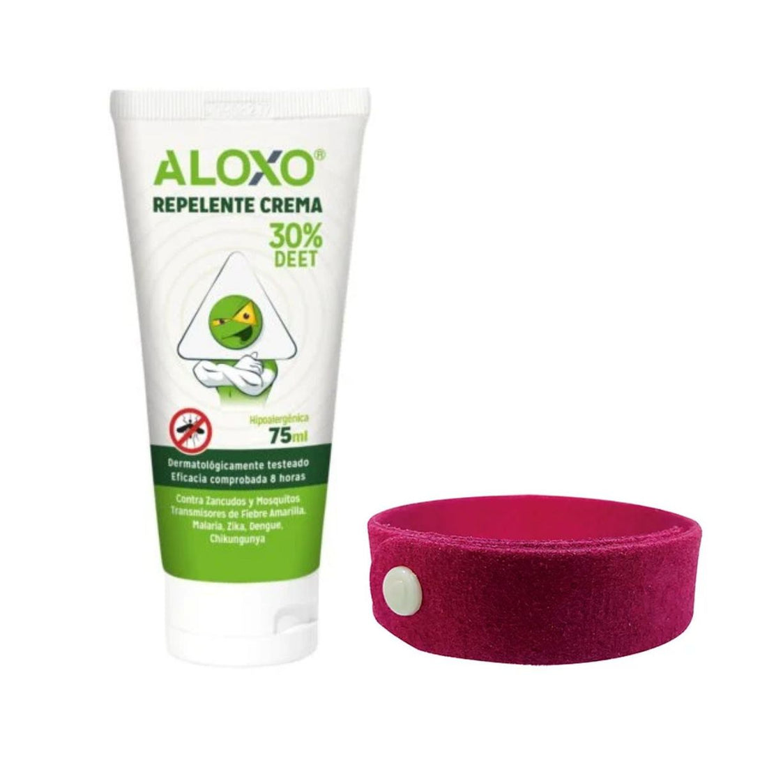 Kit Repelente Viajero Apto Cabina - Crema + Pulsera Microfibra