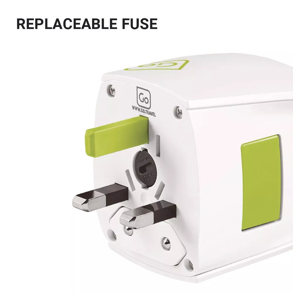 ADAPTADOR CORRIENTE UNIVERSAL (SIN TIERRA) - Pilgrim Tienda para viajeros