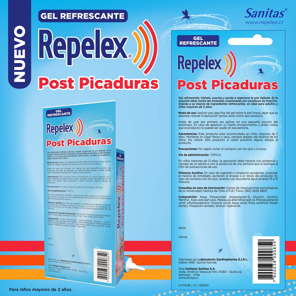 GEL POST PICADURA REPELEX - 15ML - Pilgrim Tienda para viajeros