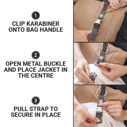 Clip Sujetador de Equipaje Ajustable Go Travel