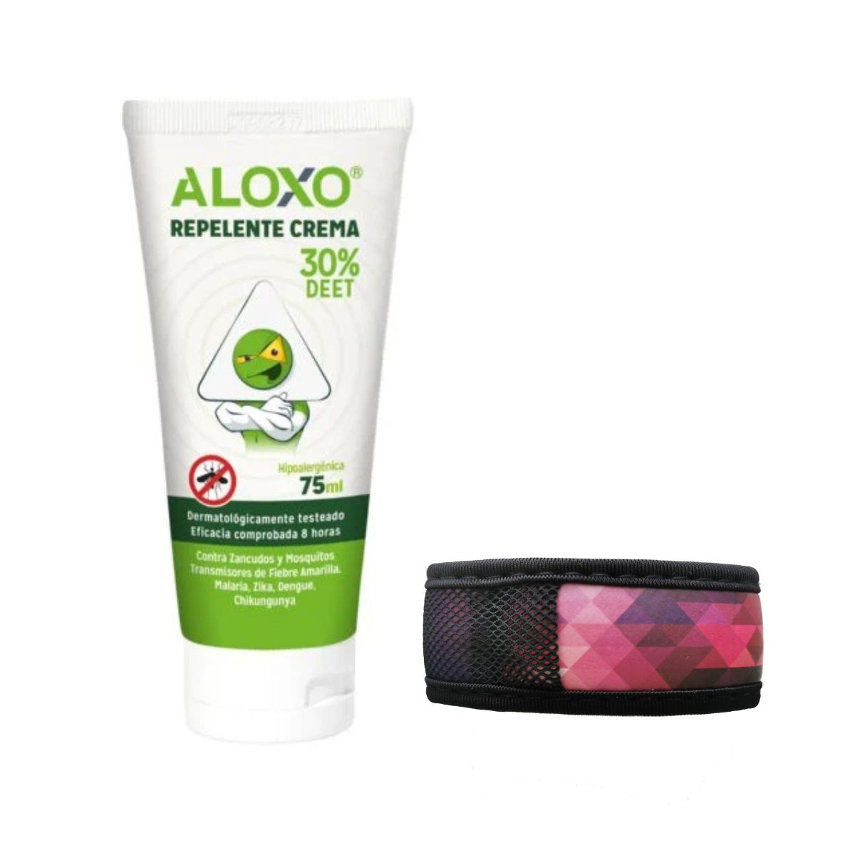 Kit Repelente Viajero Apto Cabina - Crema + Pulsera con DIseños