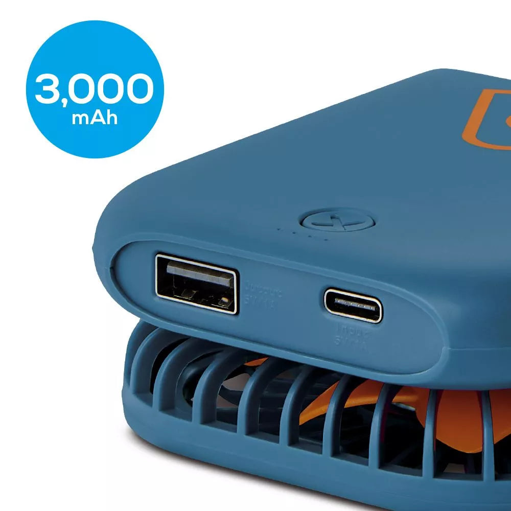 VENTILADOR DE VIAJE FLEXI/ VERSATIL + BATERIA EXTERNA EMERGENCIA