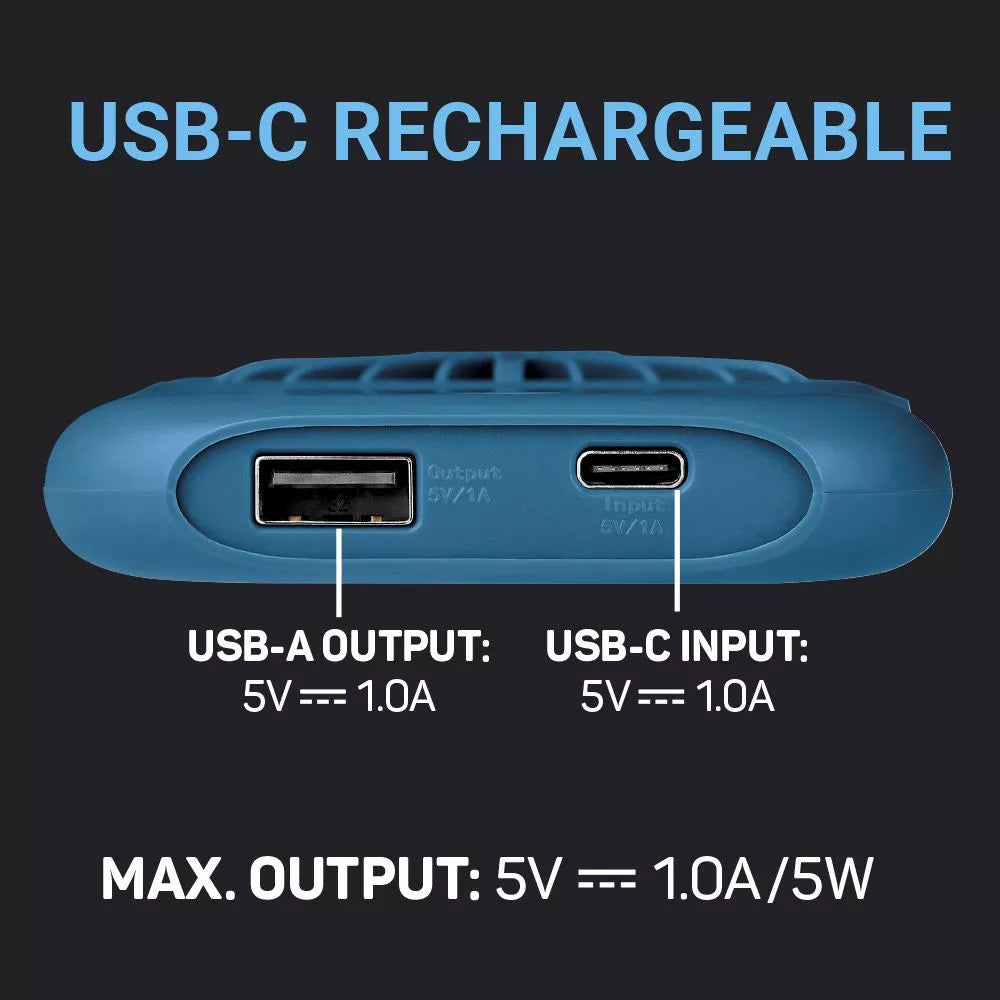 VENTILADOR DE VIAJE FLEXI/ VERSATIL + BATERIA EXTERNA EMERGENCIA
