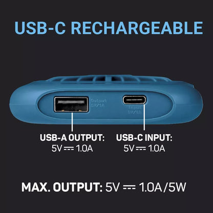 VENTILADOR DE VIAJE FLEXI/ VERSATIL + BATERIA EXTERNA EMERGENCIA